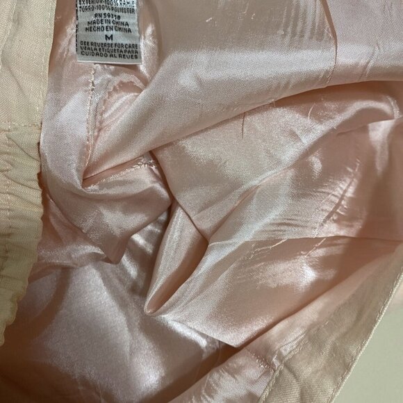 RENE MARGO PEACH WOMEN'S LINED  SIDE ZIPPER/BUTTON  SHORT SZ M - Picture 8 of 9